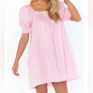 Show Me Your MuMu Annalynne Mini Dress in Petal Pink